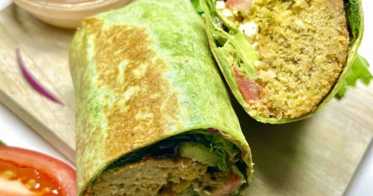 Delicious Homemade Falafel Wrap