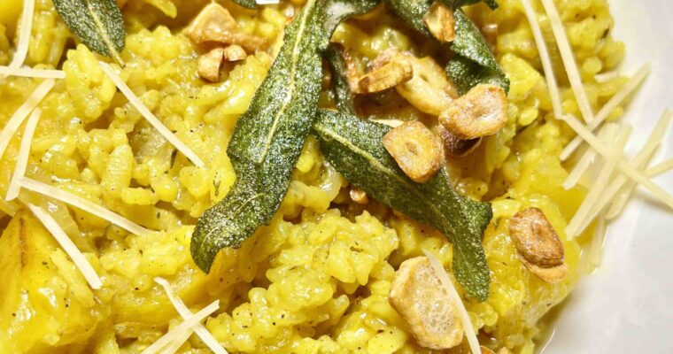 Roasted Pumpkin Sage Risotto