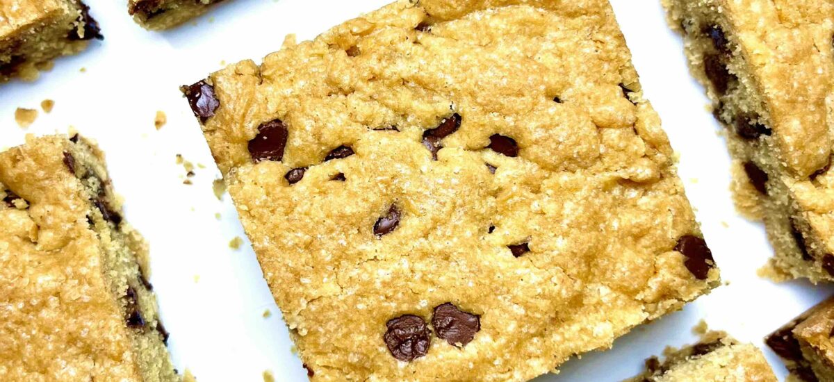 Vegan Chocolate Chip Cookie Bars