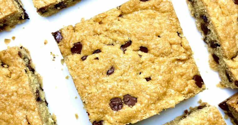 Vegan Chocolate Chip Cookie Bars