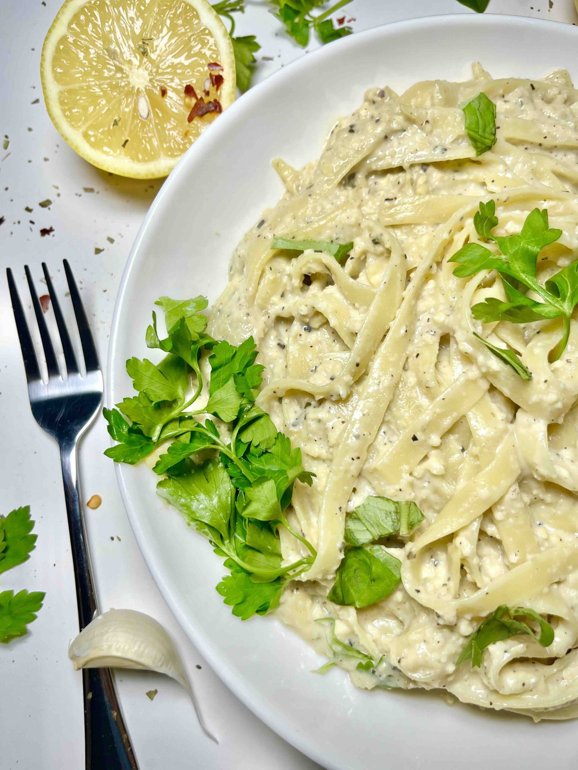Vegan Fettuccine Alfredo