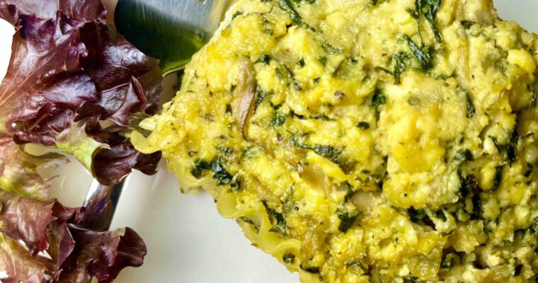 Vegan Creamy Spinach Mushroom Lasagna
