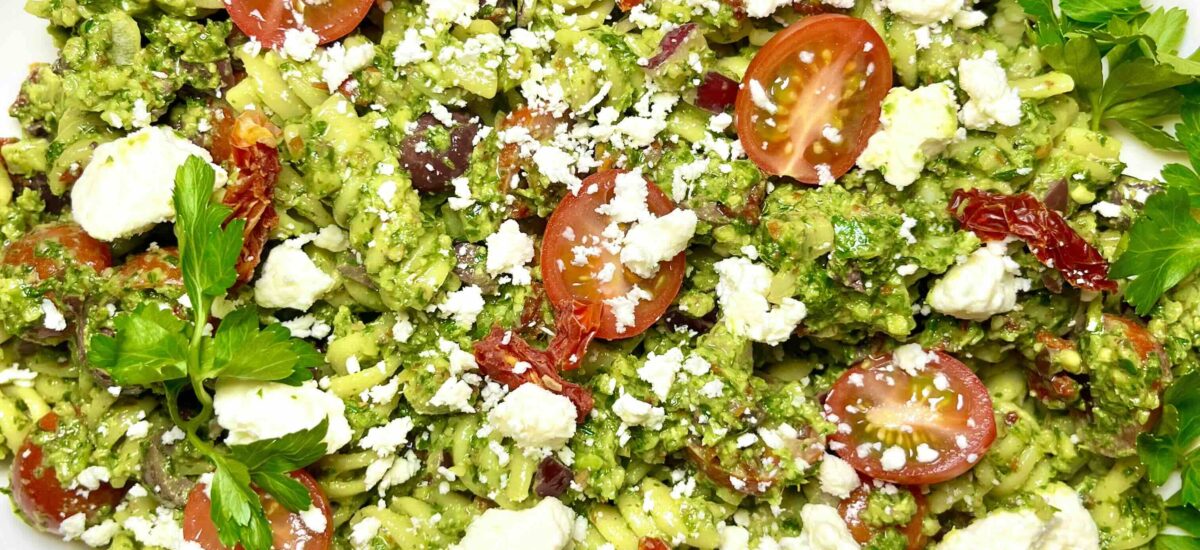 Parsley Pesto Pasta Salad