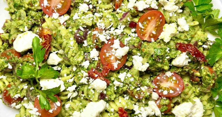 Parsley Pesto Pasta Salad